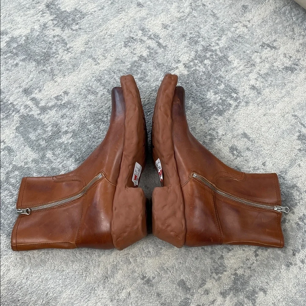 New Camperlab Venga Brown Leather Boots Funky Unique Unisex Sz 41